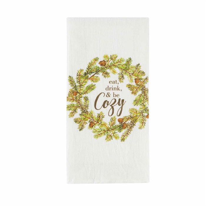 Wreath Watercolor Flour Towel