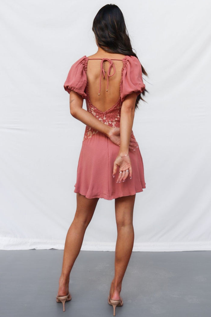 Wynn Mini Dress - Rose - Runway Goddess