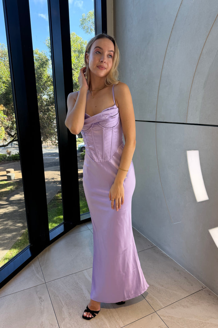 Xena Formal Dress - Lilac - Runway Goddess