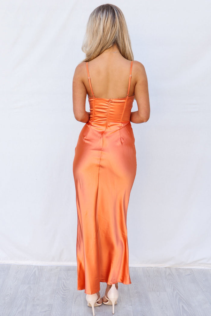 Xena Formal Dress - Orange - Runway Goddess