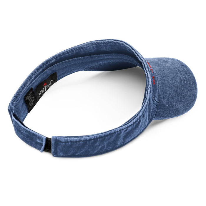 Ya Abbas (as) Red - 3D Embroidered Denim Visor