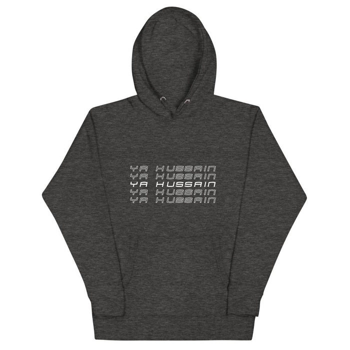Ya Hussain (as) Retro Style White - Premium Hoodie WOMEN - Hayder Maula