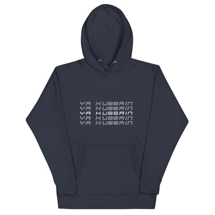 Ya Hussain (as) Retro Style White - Premium Hoodie WOMEN - Hayder Maula