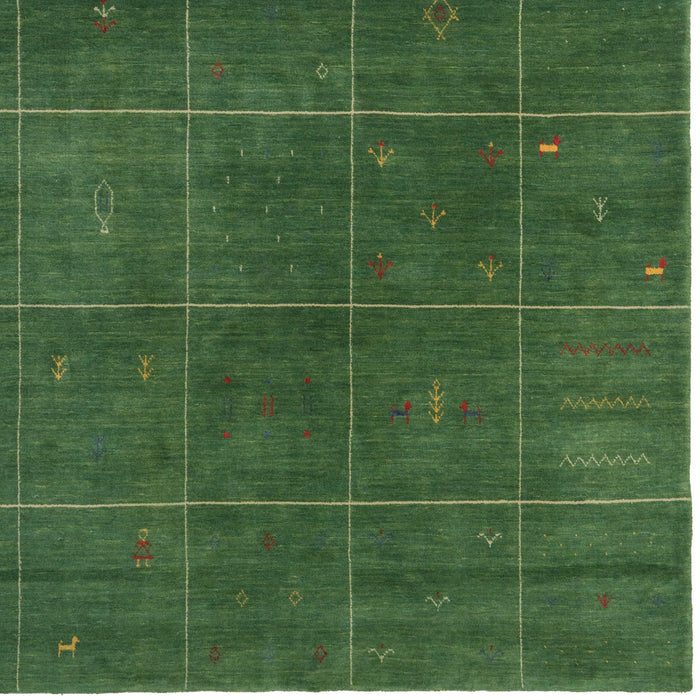 Zagros Verdant Green Hand Loomed Area Rug Rectangle image