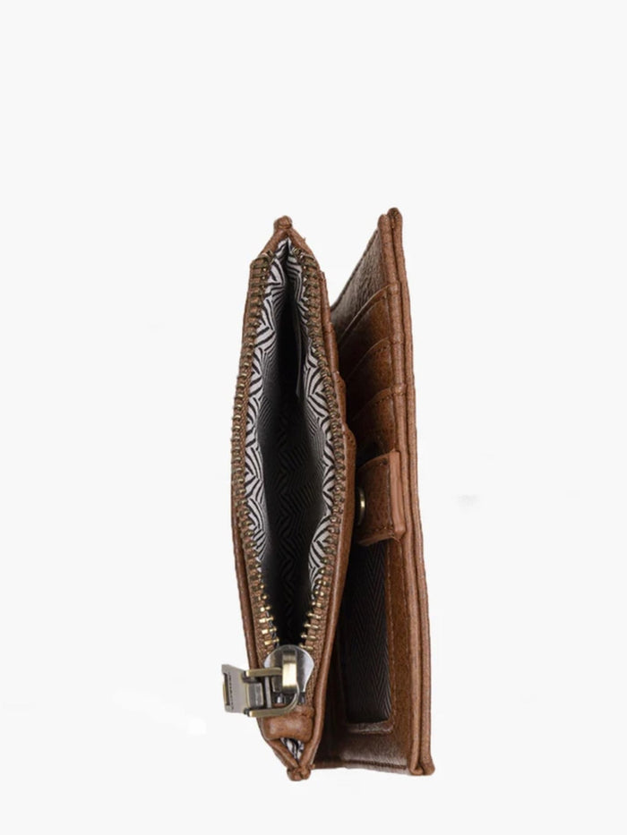 Zara RFID Zip Top Wallet, Charcoal