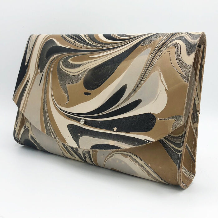 Zebra Tessa Curved Clutch - No One Alike