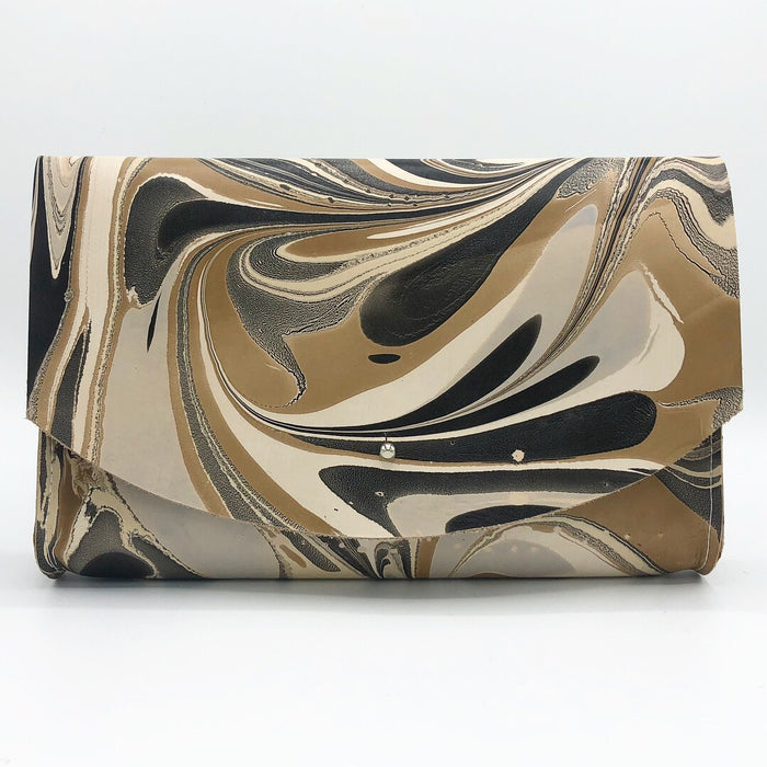 Zebra Tessa Curved Clutch - No One Alike