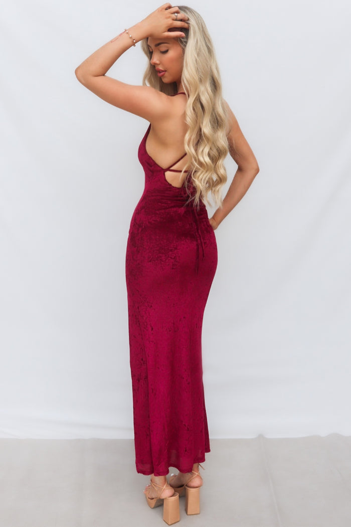 Ziggy Maxi Dress - Red - Runway Goddess