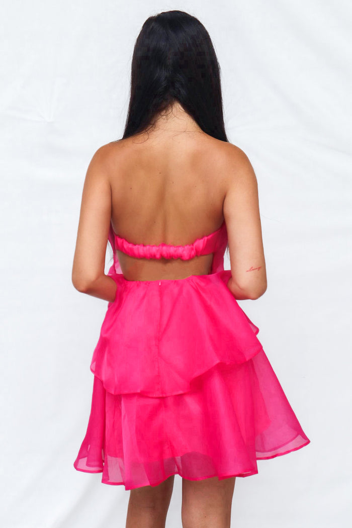 Zimmi Mini Dress - Hot Pink - Runway Goddess