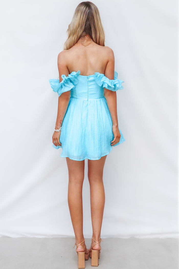 Zuma Mini Dress - Blue - Runway Goddess